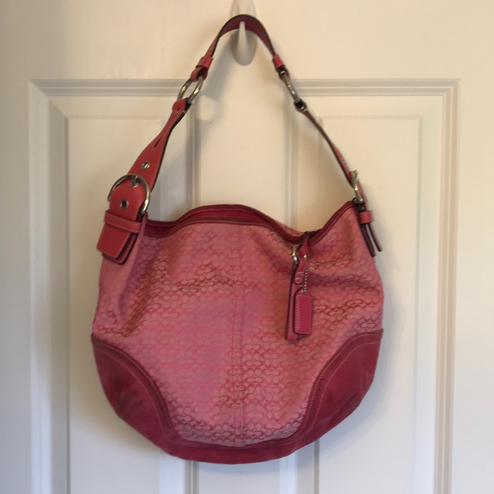 Coach pink purse. Real Coach brand.